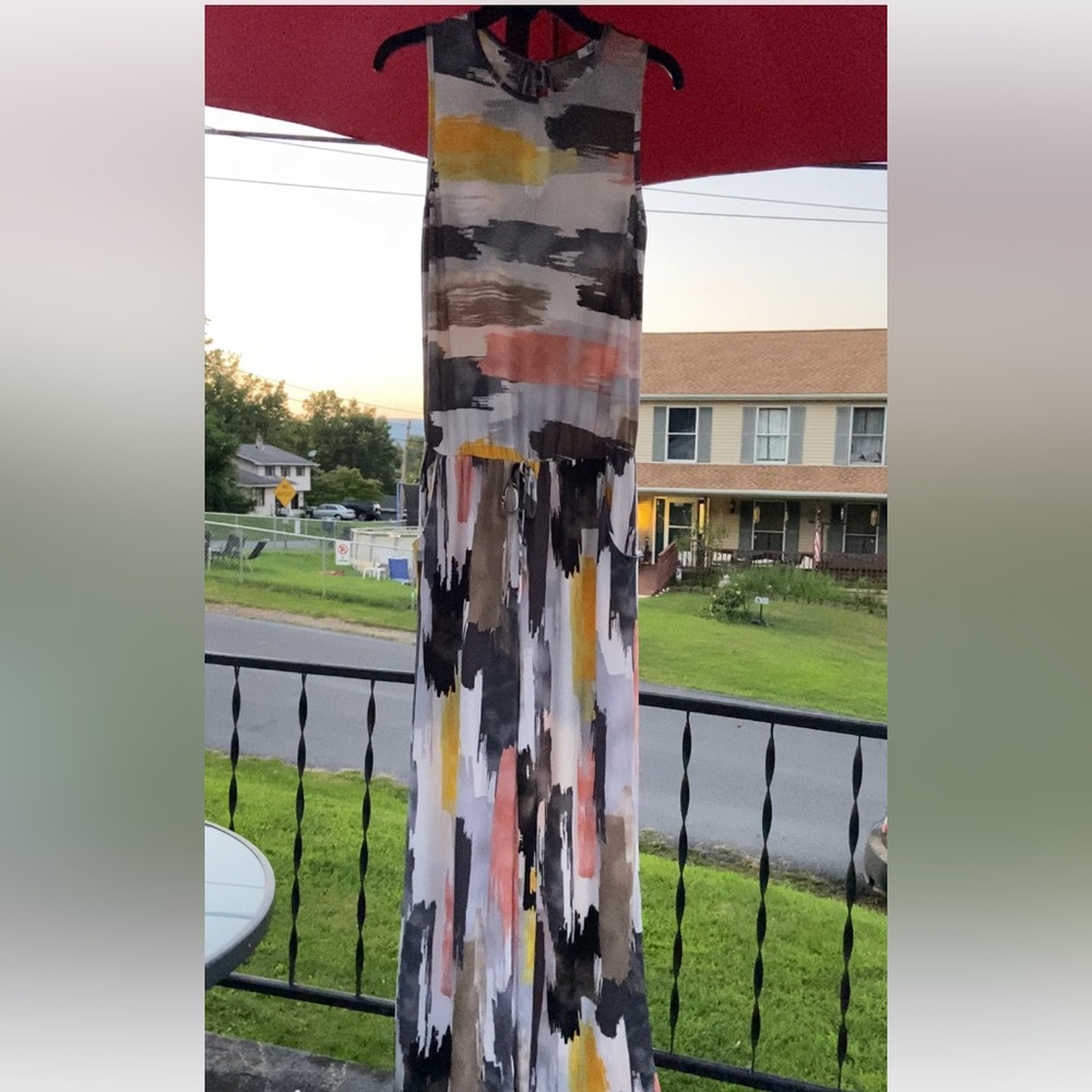 Multi colored jumpsuit, flowing and light weight!